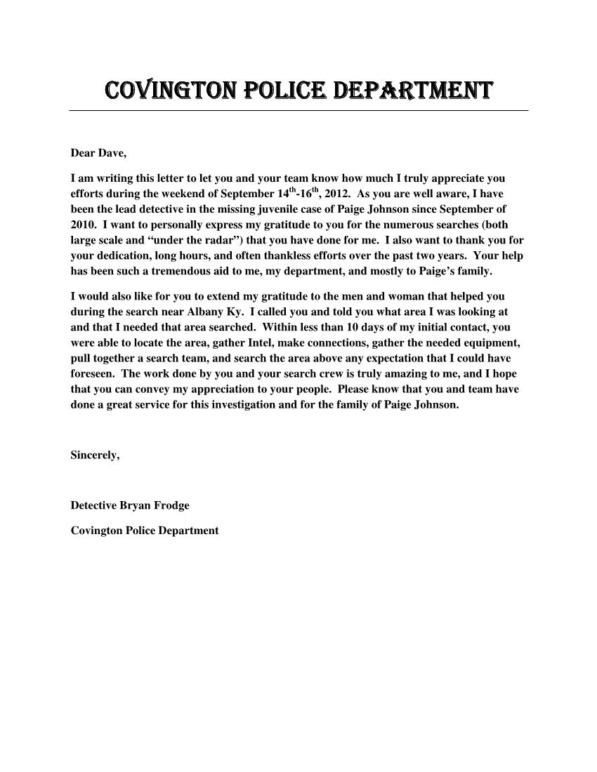 Detective Bryan Frodge, Covington PD (KY)