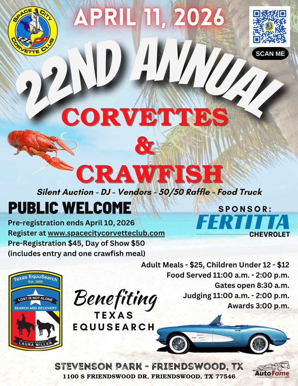 corvettes and crawfish